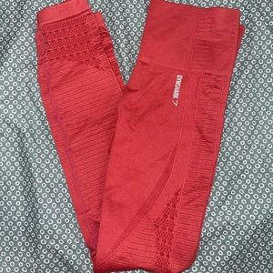 Gymshark Energy + Seamless Red Sea Leggings